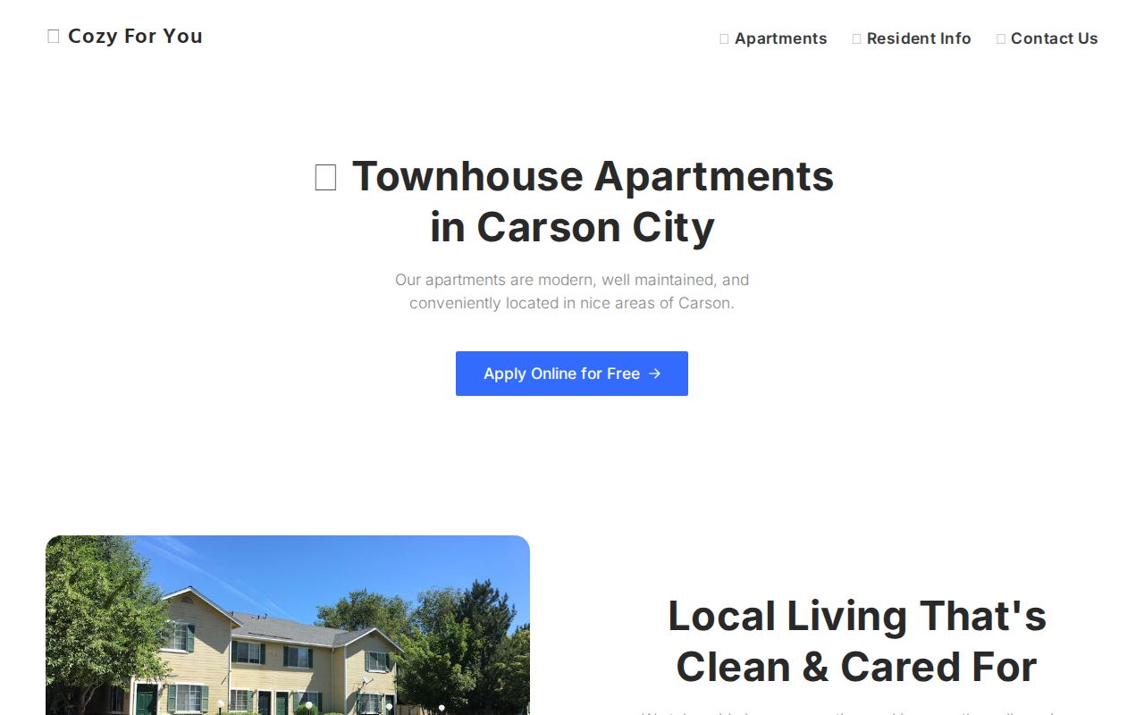 Apartments for rent in Carson City Nevada